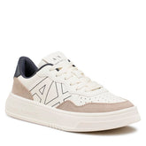 Armani Exchange Women’s Sneakers – Off White & Beige Everyday Wear